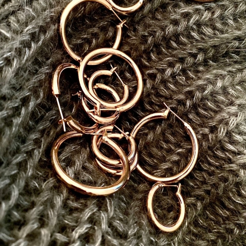 HOOP EARRINGS TUBE