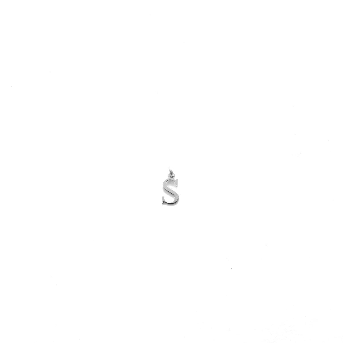 ANNA VON BERGMANN Buchstabenanhänger LETTER SILBER aus 925er Sterlingsilber, Buchstabe S