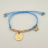 KORDELARMBAND MIT GRAVUR HOPE