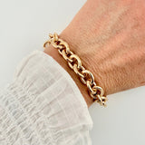 Goldenes Gliederarmband bold Anna von Bergmann