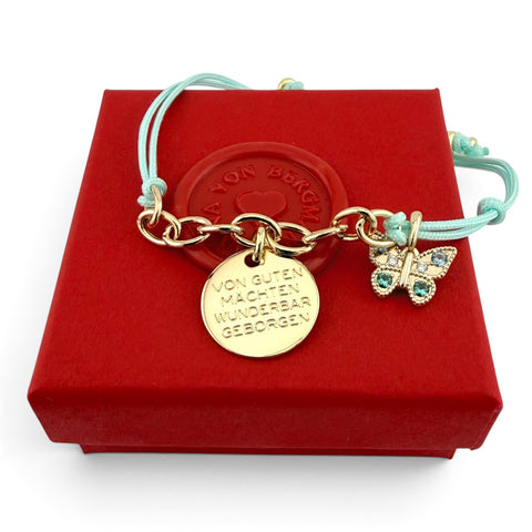 KORDELARMBAND MIT GRAVUR HOPE