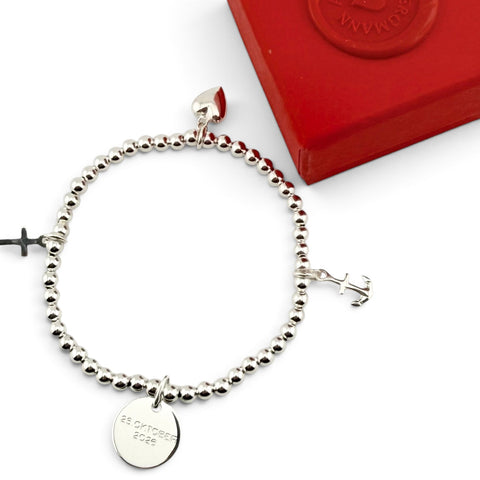 ARMBAND  mit Gravur GLAUBE LIEBE HOFFNUNG
