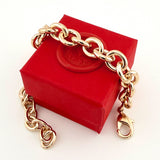 Massives Gliederarmband in gold von Anna von Bergmann