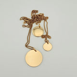 COIN Kette gold mit Gravur – runde Anhänger personalisierter Schmuck