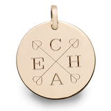 DISC CHARM WITH ENGRAVING