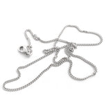 Feine Panzerkette aus Sterlingsilber in verschiedenen Laengen. 40 cm, 42 cm. 50 cm, 55 cm, 60 cm