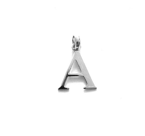 LETTER PENDANT SILVER